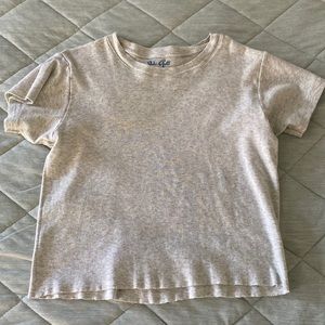 brandy melville grey cropped top